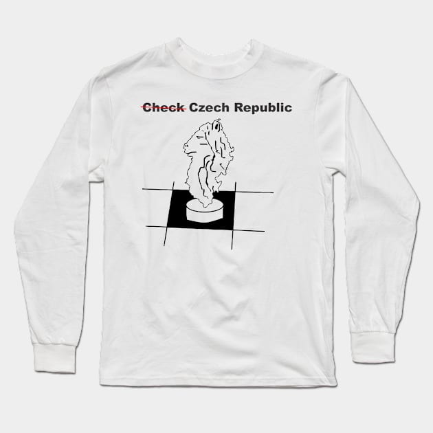 A funny map of Czech Republic. Long Sleeve T-Shirt by percivalrussell